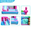 Castillo Inflable Cubierto para Niños Doctor Dolphin, Modelo con Cojín de Aire para Uso en Casa, Parque Infantil Temático de Flamenco
