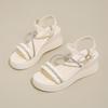 Sandalias Nuevas para Mujer 2025 con Hebilla Verano Dulce Moda Fondo Grueso Antideslizantes Adelgazantes Combinan con Todo Punta Abierta Zapatos Romanos