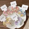 Lindos coleteros transparentes de dibujos animados para niños, diademas de mariposa arcoíris y accesorios para el cabello para niñas para primavera y verano.