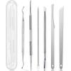 Cuchara para recoger uñas de acero inoxidable de fábrica, juego de 3 piezas con dispositivo de doble cabezal para pulir uñas de los pies, lima de uñas, herramienta de pedicura