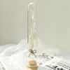 Decoraciones Rama Única Embalaje de Cartón Lujo Ligero Nórdico Tubo de Ensayo de Flor Seca Interior Hecho a Mano Adornos Decoraciones Regalo
