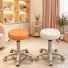 Banco de Beleza com Altura Ajustável, Rodas Giratórias, Banco Móvel para Salões de Beleza, Banco Redondo para Cabeleireiro, Manicure e Massagem