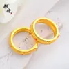 Esperando con ansias el Anillo de Alambre con Forma de Flor Ruyi del mismo estilo que la Tienda de Oro, Color Oro Arena con Incrustaciones de Diamantes Rojo Rosa, Anillo Retro Personalizado de Nuevo Estilo Chino para Mujer