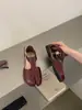 20276 Outono Novo Estilo Coreano Nicho Elegante Bico Redondo Bico Meio Aberto Emagrecedor Tira com Fivela Fechada Sandálias Vazadas