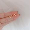 Pendientes de Lluvia de Meteoros para el Viaje Diario, Chapados en Oro, Pendientes Mini de Estrella de Cinco Puntas Frescos y Sencillos para Mujer, Pendientes de Moda para Estudiantes