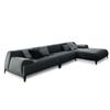 Sofá de Tela Minimalista para Sala de Estar Sofá en L para Apartamentos Pequeños y Medianos Muebles de Apartamento Modelo Set Ultra-Simple y Lujo Ligero