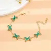 Pulsera de Joyería Versátil X-Line de Pintura al Óleo de Venta Caliente Transfronteriza, Simple y de Alta Gama para Mujer
