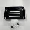 Estante de Almacenamiento Combinado de Aluminio Espacial Negro Sin Perforaciones para Baño con Jabonera, Estante de Pared con Ventosa, No Requiere Clavos