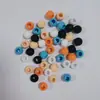 Peruca Transfronteiriça Nova Europeia e Americana Contas de Silicone para Cabelo Trança Suja Infantil Preta Contas de Silicone Acessórios de Cabelo DIY Distintivos