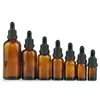 Botella de Vidrio Marrón para Aceite Esencial 10ml con Gotero Opaco Botella Muestrera Cosmética En Stock