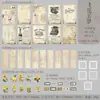 Pacote de Materiais Dia Lindo Série Valsa Chinesa dos Sonhos Grande Quantidade Multimaterial Decoração de Diário Colagem 6 Estilos