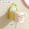 Ventosa Portacepillos Vaso Almacenamiento Estante Vaso Enjuague Bucal Montado en Pared Almacenamiento Cepillo de Dientes Eléctrico Hogar Baño Colgador de Vaso para Dientes