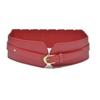 Cinto largo casual elástico transfronteiriço feminino imitação de couro costura de carro cintura larga selo com decoração de vestido cinto feminino