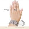 Nalan Abalorios de Plata S925 Abalorios Redondos Abalorios de Transferencia Pulsera Entrelazada de Plata Esterlina Pulsera Sencilla de Abalorios Ligeros Versátil S7427