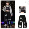 Disfraces de Baile Jazz para Niñas Hip-Hop Niñas Trajes de Baile de Vientre con Lentejuelas Modernos para Grupos de Chicas Disfraces de Pasarela Urbana