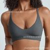 Sujetador de Comercio Exterior Exclusivo Transfronterizo Popular para Mujer Sin Costuras Inalámbrico Cómodo Sin Copas Espalda Fina