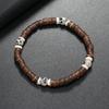 Amazon Aliexpress Joyería Transfronteriza Estilo Simple Europeo y Americano Pulsera de Concha de Coco Piedra Natural Turquesa Pulsera Estilo Étnico