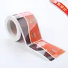 Rollo Pegatina Autoadhesiva Etiqueta Personalizada Logo Publicitario Sello Personalizado Pegatina Etiqueta Impermeable Etiqueta de Marca Impresión
