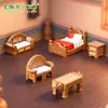Novo produto transfronteiriço micro-paisagem Sudeste Asiático série de móveis realistas cenário de casa de bonecas decorações DIY pequenos ornamentos de mesa