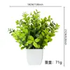 Venta Caliente Transfronteriza Planta de Simulación Planta Falsa Planta Verde Decorativa para Interiores y Exteriores Planta en Maceta de Plástico Hierba Yiyi Planta Pequeña en Maceta