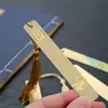 Marcadores de Livro de Metal Estilo Chinês em Estoque, Clássicos Vintage Criativos Retrô Estudante Souvenirs Culturais e Criativos com Tassel, Personalizáveis com Logo