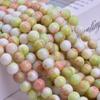 Novo 10mm Jade Esmagado Gelo Crack Contas de Porcelana Candy Color Glaze Contas Redondas DIY Pulseira Jóias Acessórios Material Contas a Granel