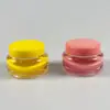 Fornecido diretamente pelo fabricante: Frasco de Máscara Labial, Pote de Creme, 15g Polpa de Fruta Hidratante Tampa Plástica PP, Almofada de Puxar Manual, como Frasco Vazio Spray Interno