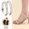 Tiras Antiderrapantes para Sapatos de Salto Alto, Sem Necessidade de Instalação, Multicoloridas com Strass, Tiras Elásticas de Fixação