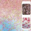 Novo Pacote de Materiais para Nail Art de Flor de Cinco Pétalas Amarela Vibrante, Lua Saia, Joias para Unhas