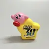 Vinilo Kirby Sentado de Punto Muñeco de Pie Decoraciones para Pastel de Horneado Adornos Escena Adornos de Mesa