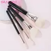 Brochas de Maquillaje Personalizadas al por Mayor 4 Juegos de Brochas Negras Incrustados con Diamantes Brocha para Rubor Sombra de Ojos Comercio Electrónico Transfronterizo Fuente Gracedo