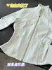 Chaqueta de Yoga para Mujer 2024 Nuevo Estilo Tela No Transpirable Cremallera Dorada Chaqueta Deportiva para Exteriores Cuello Alto Chaqueta de Felpa Cepillada