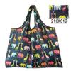 Bolsa de Compras Plegable para Supermercado Tela Floral Portátil Poliéster Bolsa de Almacenamiento Portátil Gran Capacidad Rectangular Engrosada Venta al por Mayor