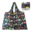 2025 Nueva Bolsa de Compras Plegable Tela Floral Portátil Poliéster Tote Bolsa de Almacenamiento Gran Capacidad Bolsa para la Compra del Supermercado Venta al por Mayor