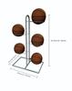 Suporte de Armazenamento de Basquete Transfronteiriço Suporte de Exibição de Futebol Doméstico Equipamento Esportivo Indoor Infantil Suporte de Armazenamento Dobrável de Chão