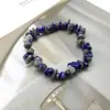 Pulseiras Coloridas Personalizadas de Pedra Natural, Pulseiras Coloridas Assimétricas Feitas à Mão, Pulseiras Modernas e Simples para Mulheres