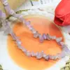 Pulsera de Piedra Cruda de Grava de Ágata Cristalina Desmagnetizada con Cuentas de Piedra Asimétrica Perforada Accesorios de Joyería DIY 5-8mm