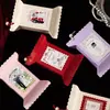 Cajas creativas para dulces de boda con textura, disponibles en múltiples colores, con un diseño cuadrado pequeño y vintage, perfectas para proyectos de bricolaje