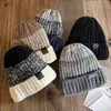 Gorro de punto cálido a prueba de viento y frío forrado de forro polar para otoño e invierno para hombres y mujeres, gorro de lana de marca moderna, gorro grueso de algodón, gorro para clima frío