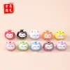 Gato de la Suerte de Cerámica de Colores con Cuentas DIY Hecho a Mano Lindo Accesorios de Gato de Cerámica Agujero Vertical Pulsera Cuentas Sueltas Materiales Colgante