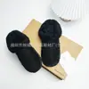 Tamancos de pelúcia de algodão sem cadarço com forro de fleece para o calor do inverno, forro removível e lavável, capa de algodão grossa e fofa