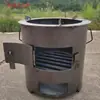 Tanque de Gas Convertido en Estufa para Hacer Leña, Estufa de Camping al Aire Libre, Brasero de Carbón Extra Grueso, Estufa de Calefacción a Carbón, Camping en Coche