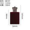 Frasco de Perfume de Vidro Flocado 100ml/15ml Frasco de Perfume de Vidro Transparente em Estoque com Tampa de Perfume Frasco Spray Vazio
