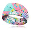 Diadema con estampado retro europeo y americano para viajes, fiestas, transpirable, absorbente del sudor, para yoga, correr, fitness, deportes.