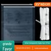 Saco de embalagem para suéter de roupa Saco de armazenamento com zíper de PE 12 sacos plásticos transparentes de seda mensagem de aviso saco com fecho ziplock 35 * 40cm