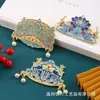 Ímã de Geladeira de Metal Museu Nacional da China Souvenirs Culturais e Criativos Ímã de Geladeira Coroa de Fênix Ímã de Geladeira DIY Pingente de Pérola Estilo Chinês Ópera Sucção Magnética