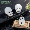 Paisagem em miniatura, figura de panda criativa que brilha no escuro, decoração DIY, pacote surpresa, ornamento para pendurar, pequena peça de exibição para mesa ou carro