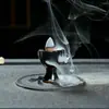 Quemador de incienso de reflujo artesanía de cerámica popular Buda incienso Sándalo Montaña Alta y agua que fluye Decoración de incienso para el hogar y la oficina