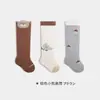 Medias para bebé primavera y otoño calcetines de algodón dibujos animados tarjeta amor súper lindas medias para bebé hasta la rodilla calcetines de algodón para bebé sin costuras