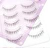 Novato Tres Colores Princesa Universitaria Pestañas Postizas Extensión Extremo de Ojo Natural Cruzado Segmentado Tallo Transparente Grupo Individual Mami